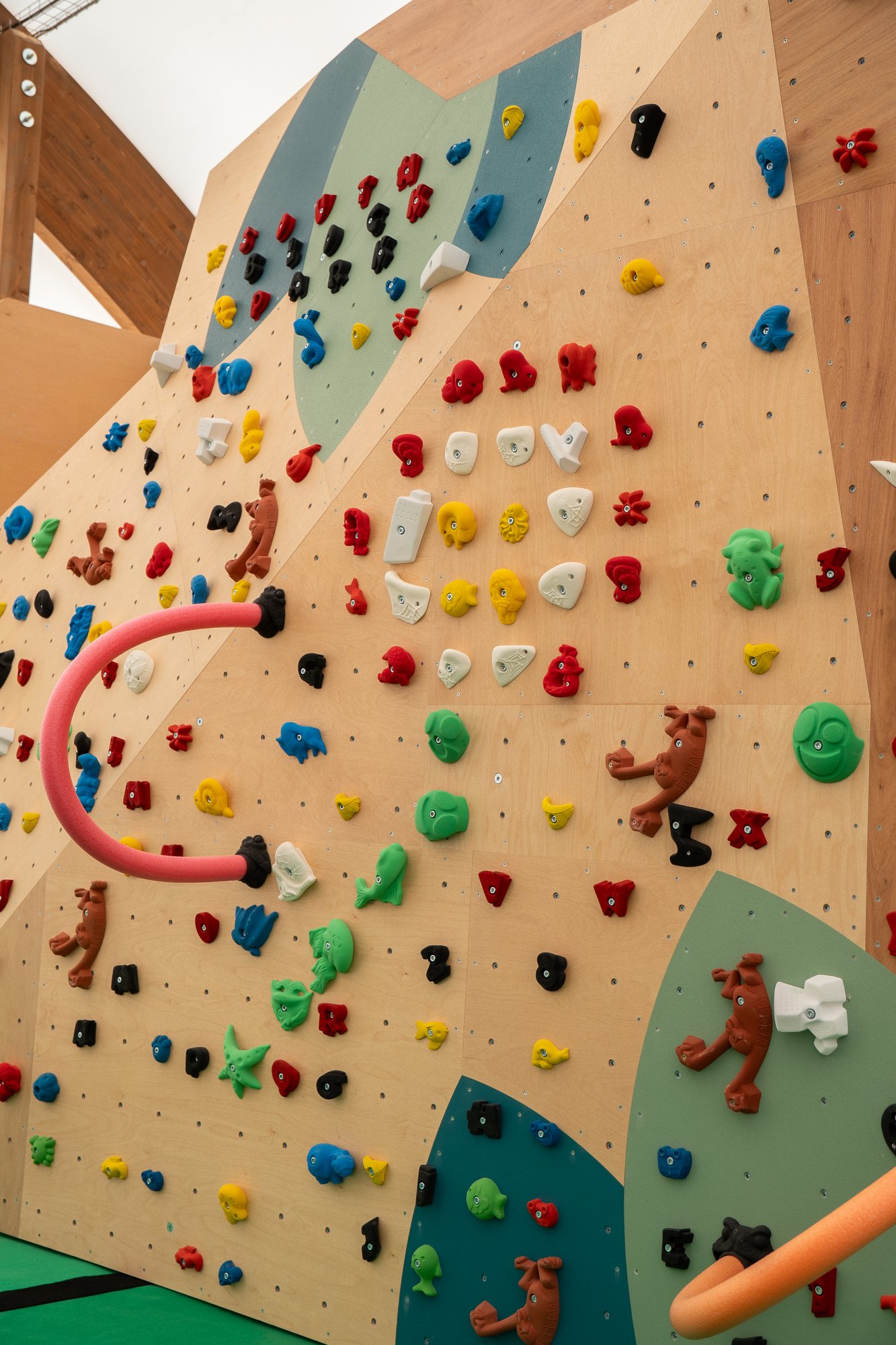 Le mur kids et ses prises en forme d'animaux